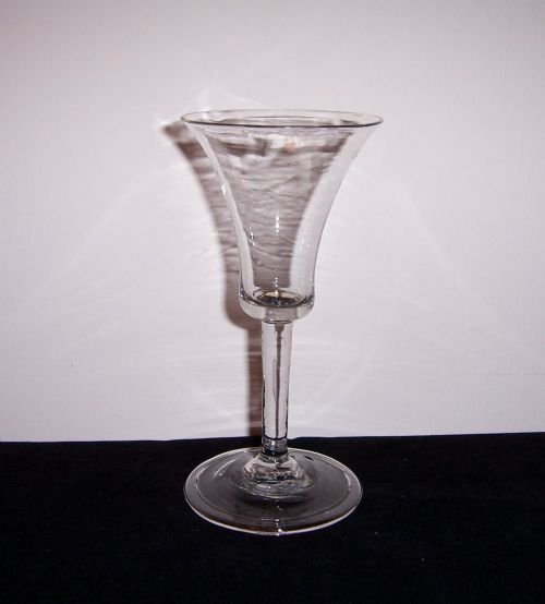 an 18th century wine glass