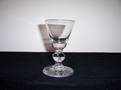 a georgian baluster wine glass