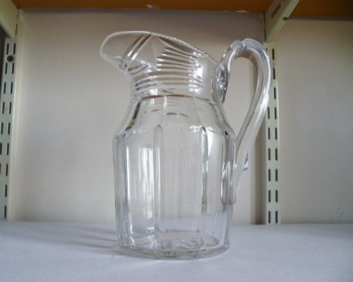 a 19th century cut glass water jug
