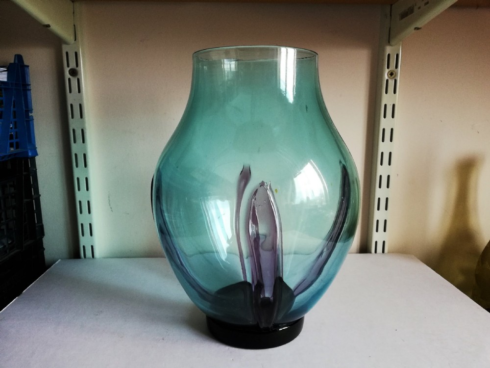 a rare whitefriars vase designed by james hogan pattern number 8974