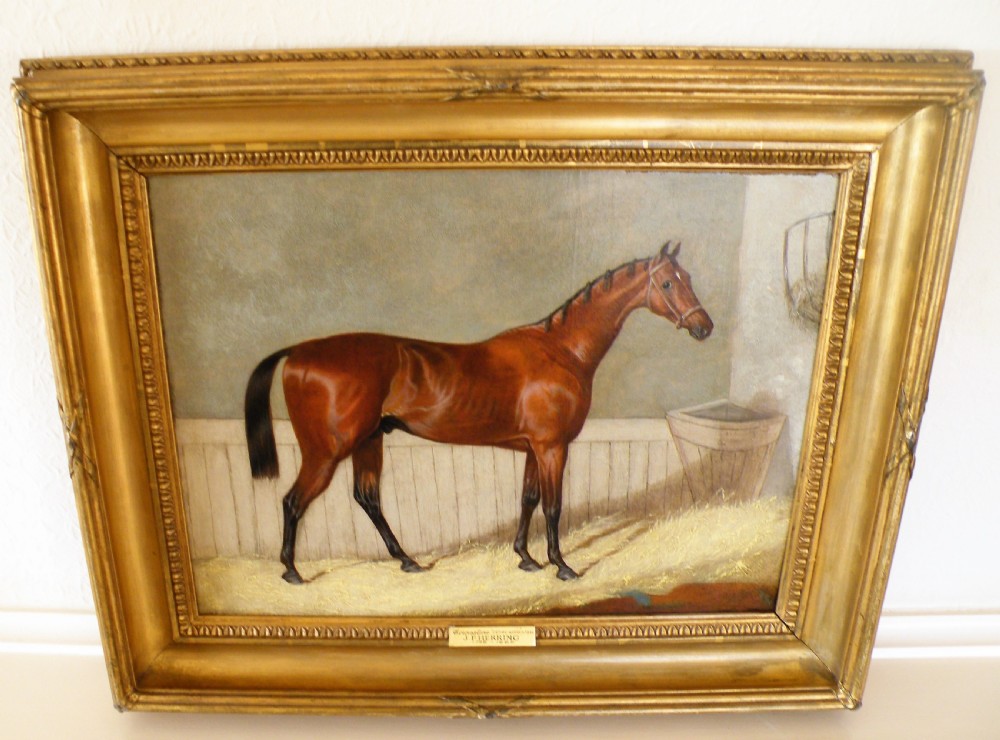 j f herring sr oil painting of the horse coronation 1841 derby winner