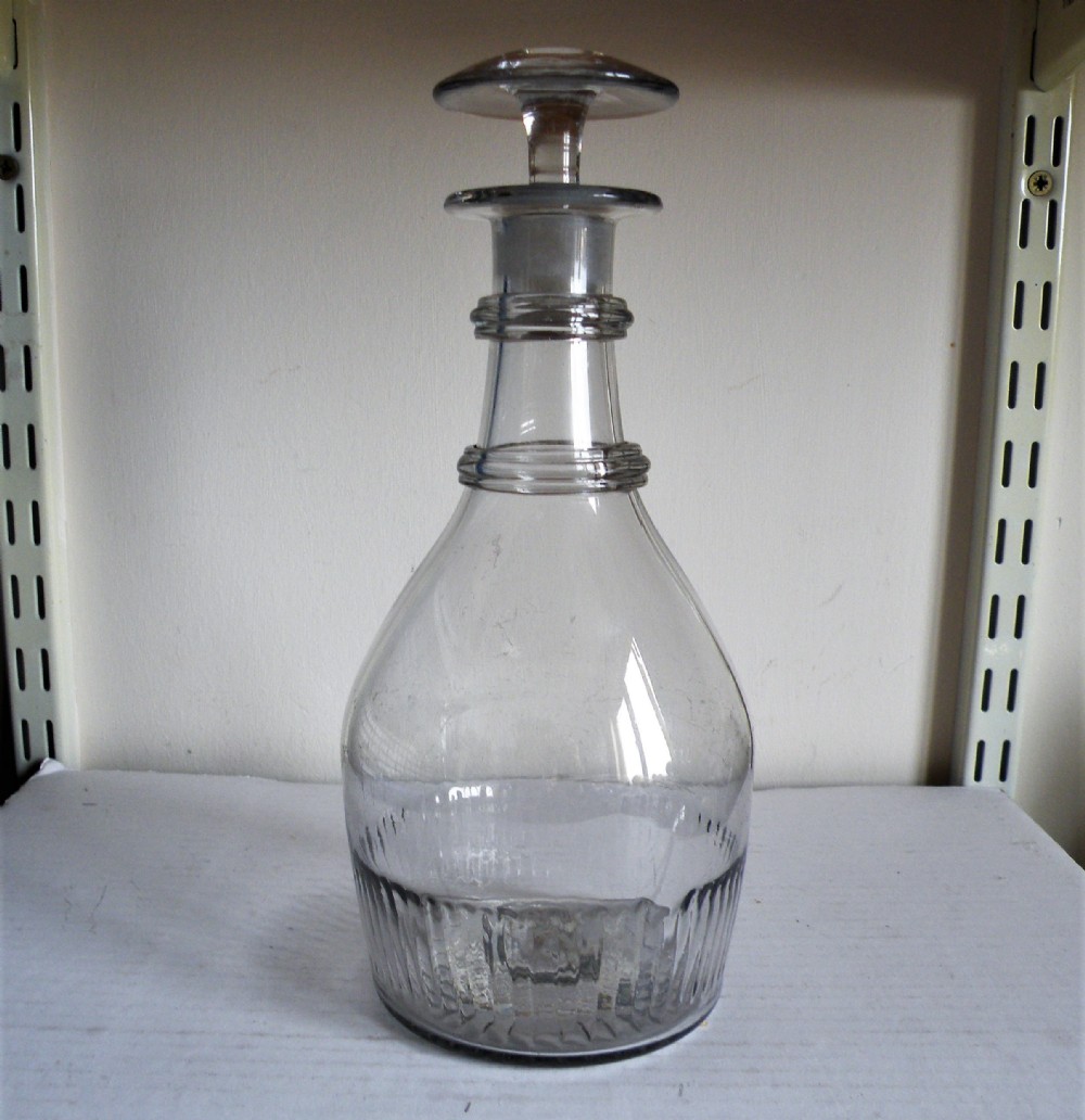 a rare 18th century irish glass decanter and stopper circa 1780