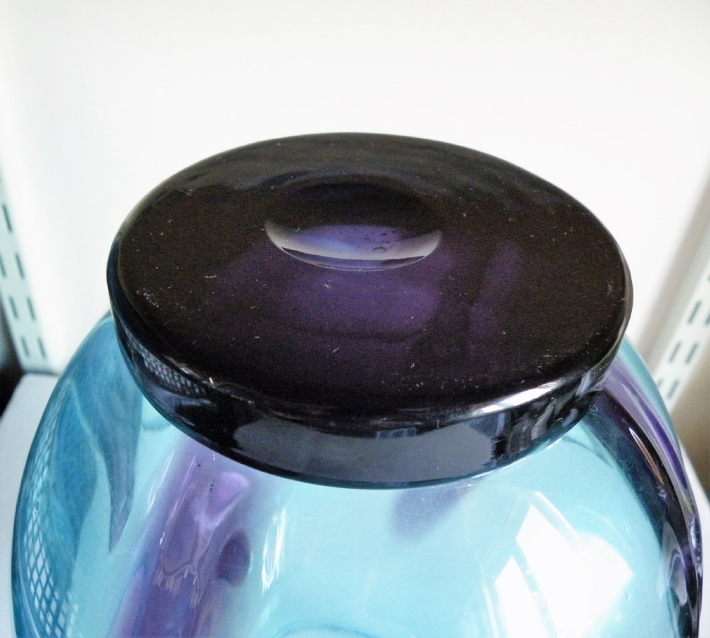 a rare whitefriars glass vase designed by james hogan