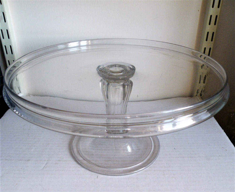 an 18th century glass tazza circa 1780