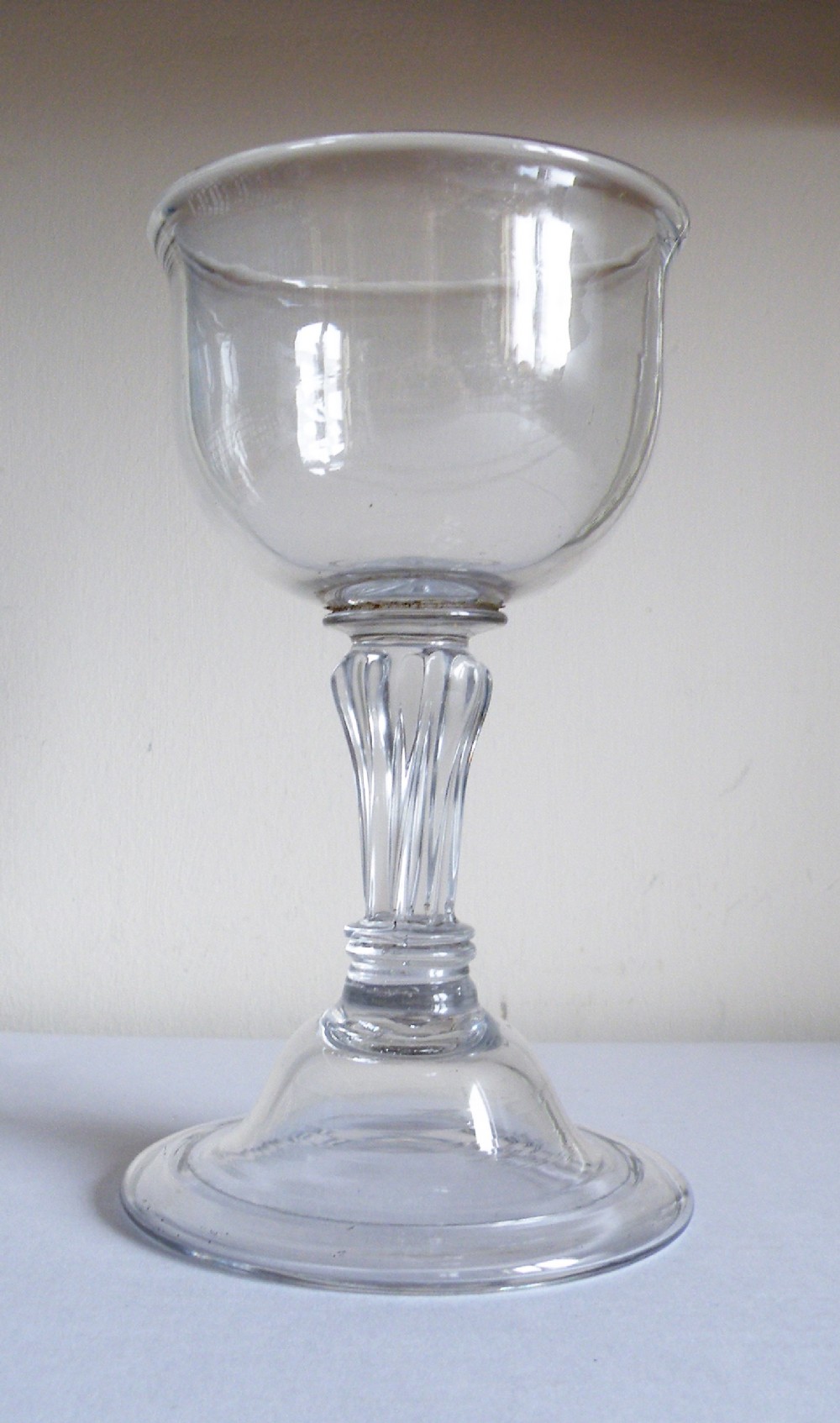a large 18th century sweetmeat glass
