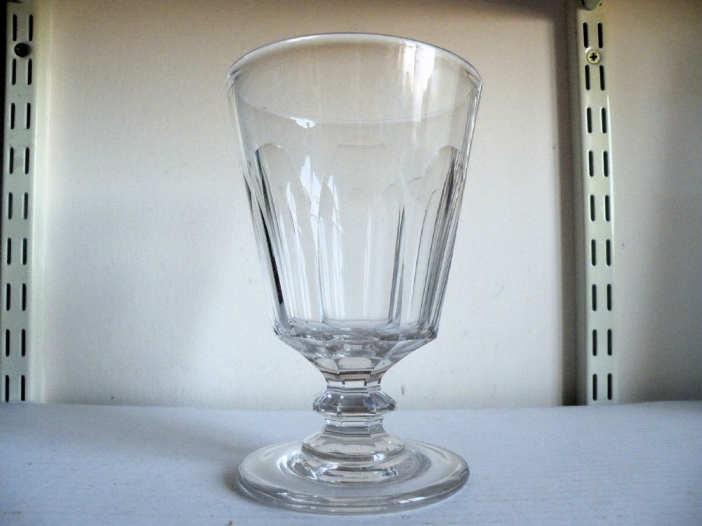 a good heavy large regency cut glass rummer circa 1820